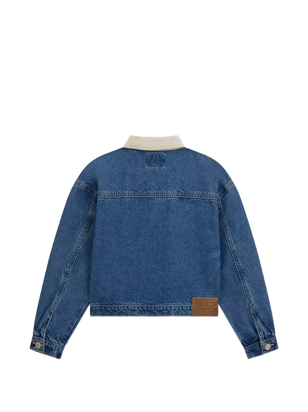 guess kids Spijkerjack verfraaid met studs Blauw
