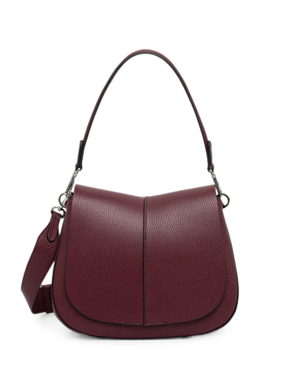 GIANNI CHIARINI Borsa a spalla Helena Round media in pelle - Rosso