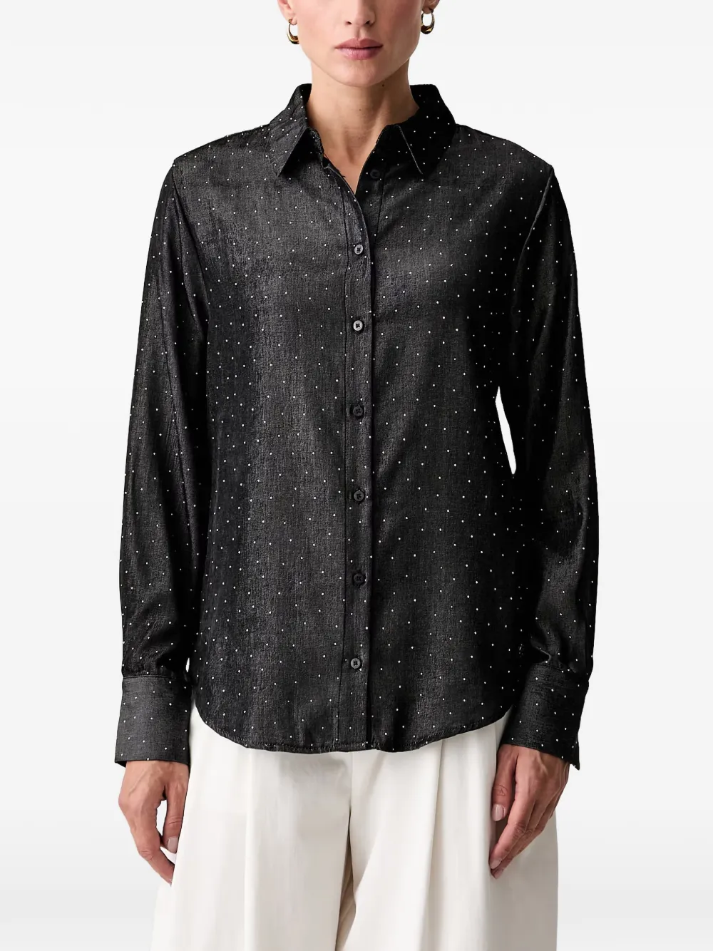GUESS USA studded shirt - Schwarz
