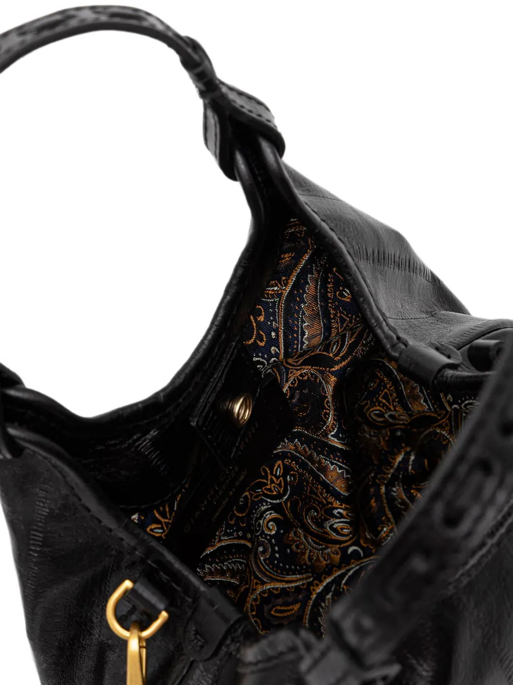 GIANNI CHIARINI Kleine Dua leren shopper met vlakken Zwart