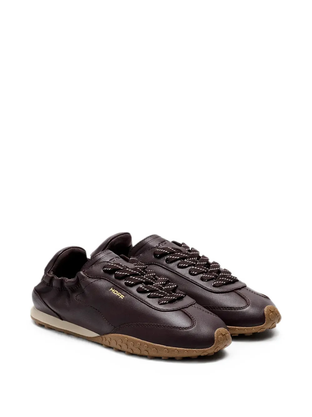Hoff Bridge logoprint low-top sneakers Bruin