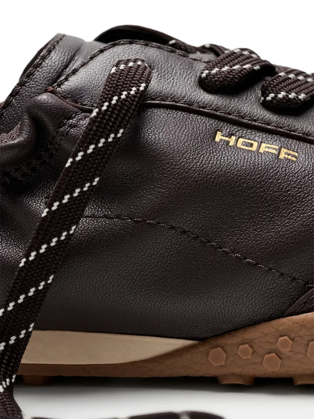 Hoff Bridge logoprint low-top sneakers Bruin