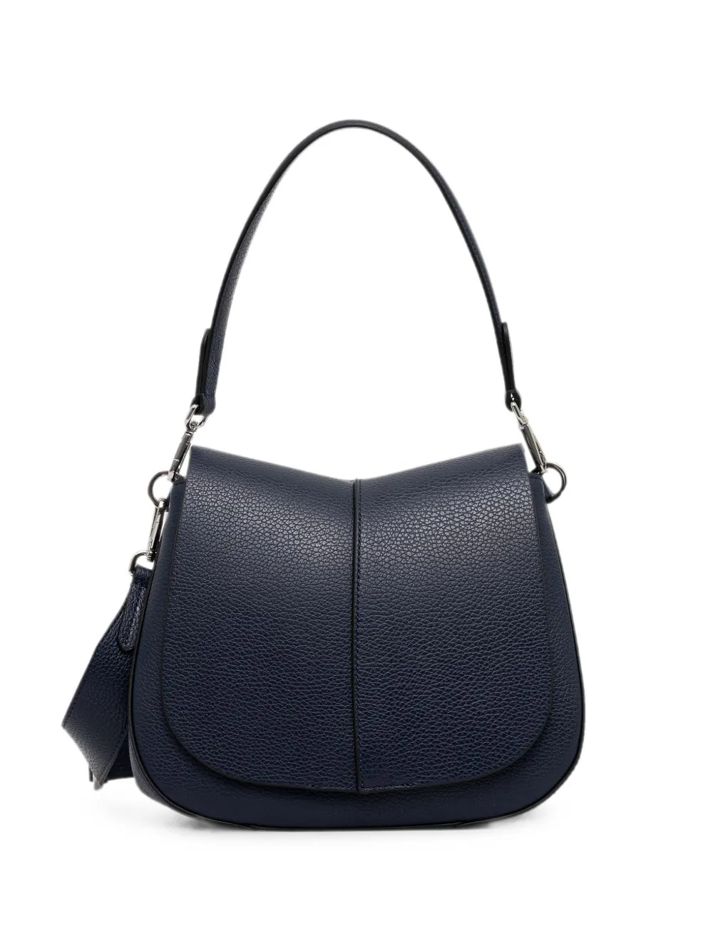 GIANNI CHIARINI medium Helena Round grained-leather shoulder bag - Blu
