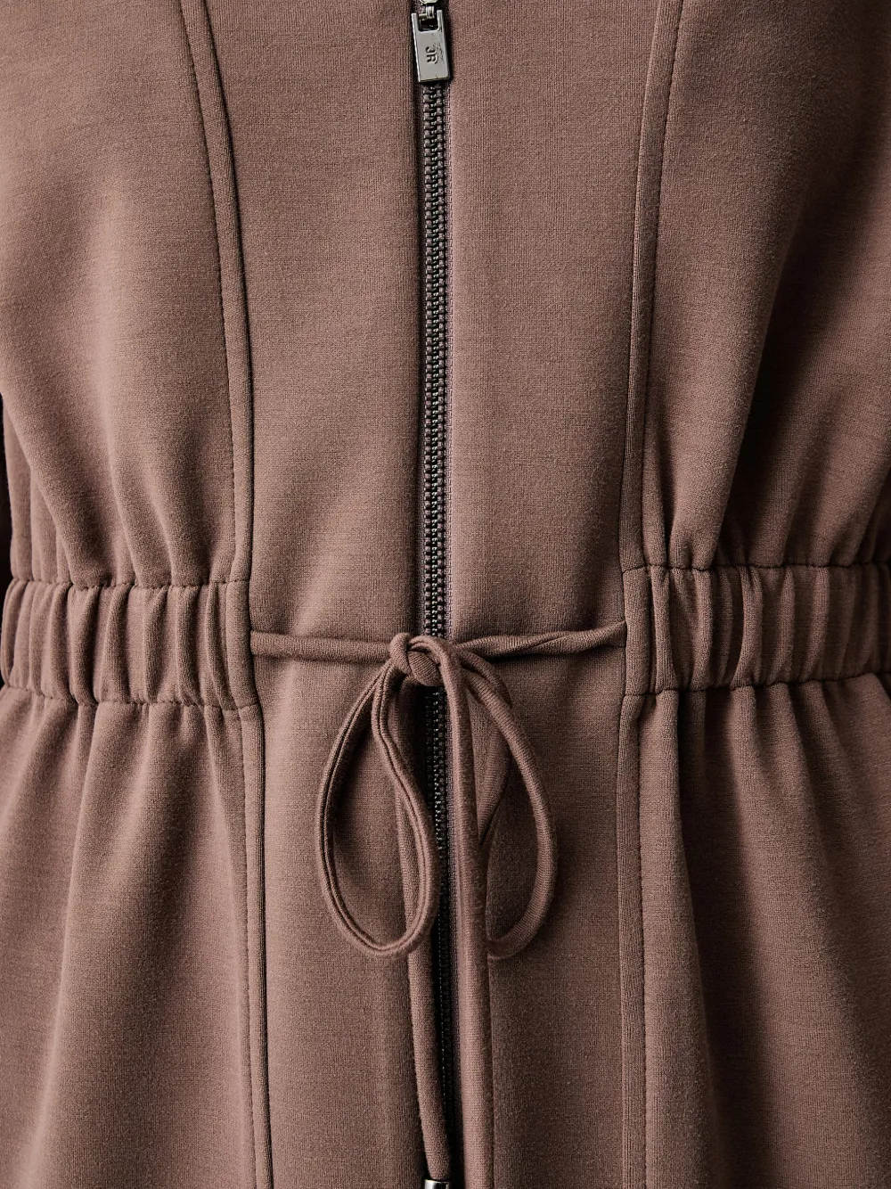 Joseph Ribkoff Mini-jurk met trekkoordtaille en rits Bruin