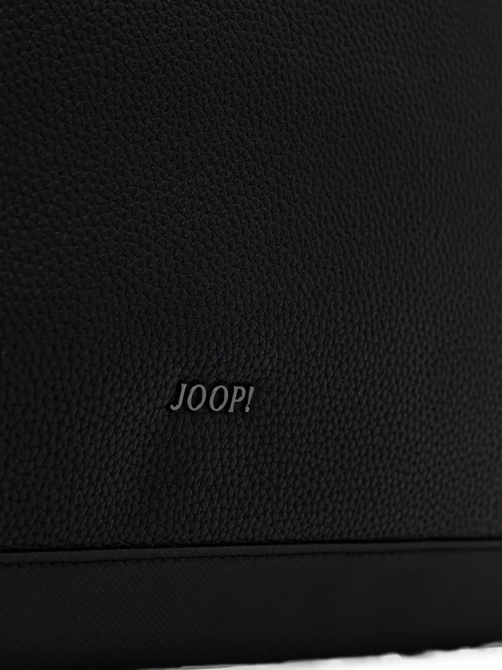 Joop! Lanciano reistas met bewerkt vlak en logoplakkaat Zwart