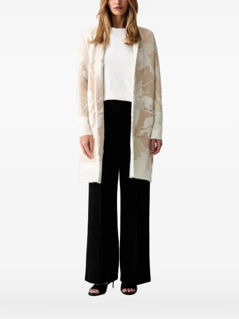Joseph Ribkoff floral-print open-front long cardigan