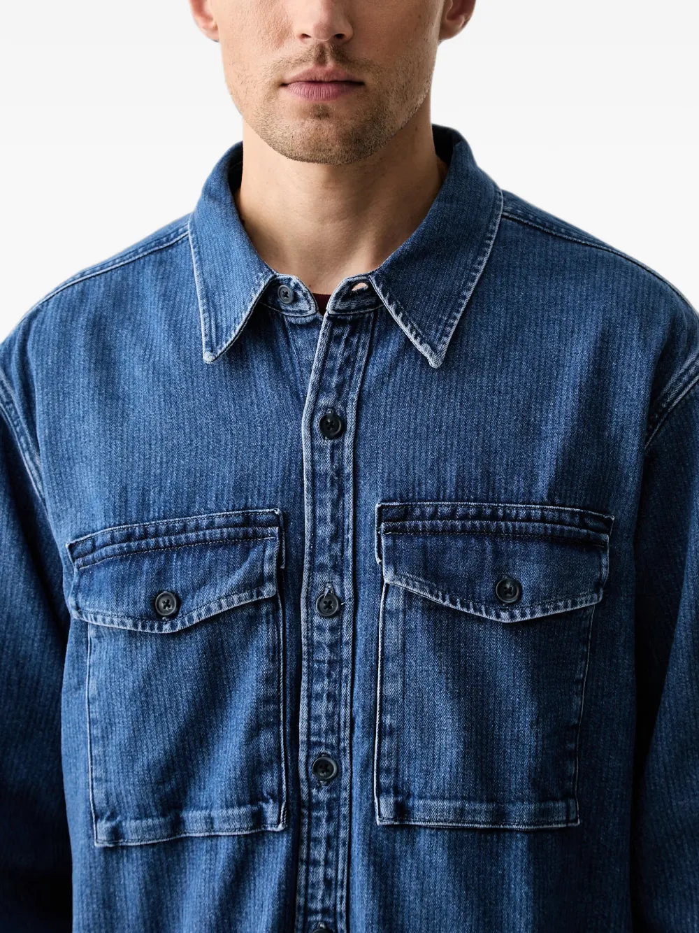 Levi's Waller denim overhemd met knopen Blauw