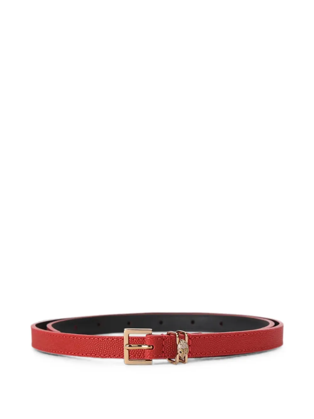 Kurt Geiger London Eagle-head pebble-effect belt - Rosso