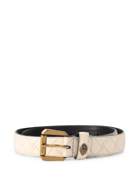 Kurt Geiger London quilted Eagle-head belt