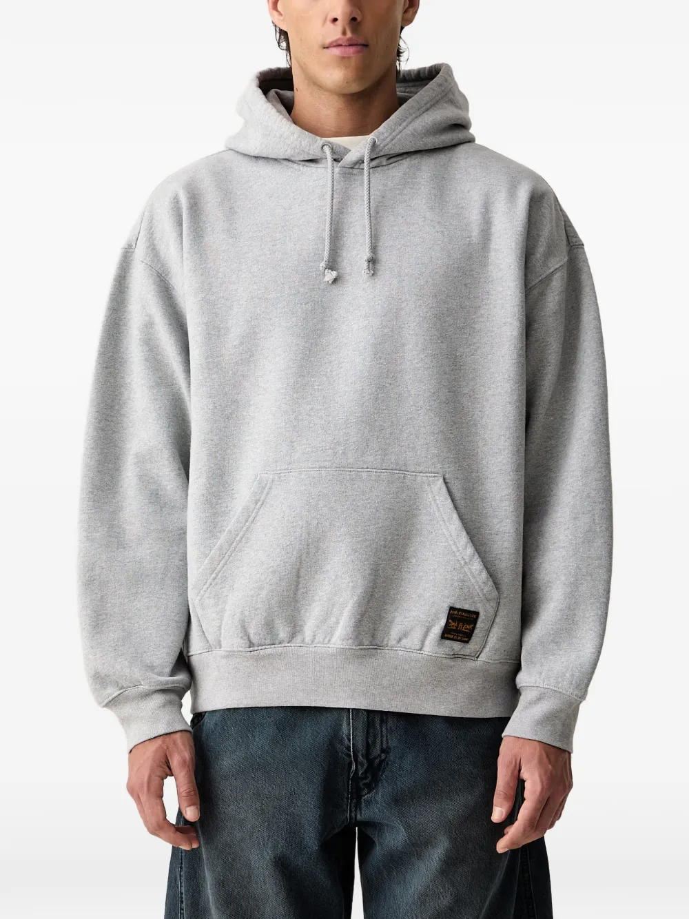 Levi's Workwear logo-patch pouch-pocket hoodie - Grigio