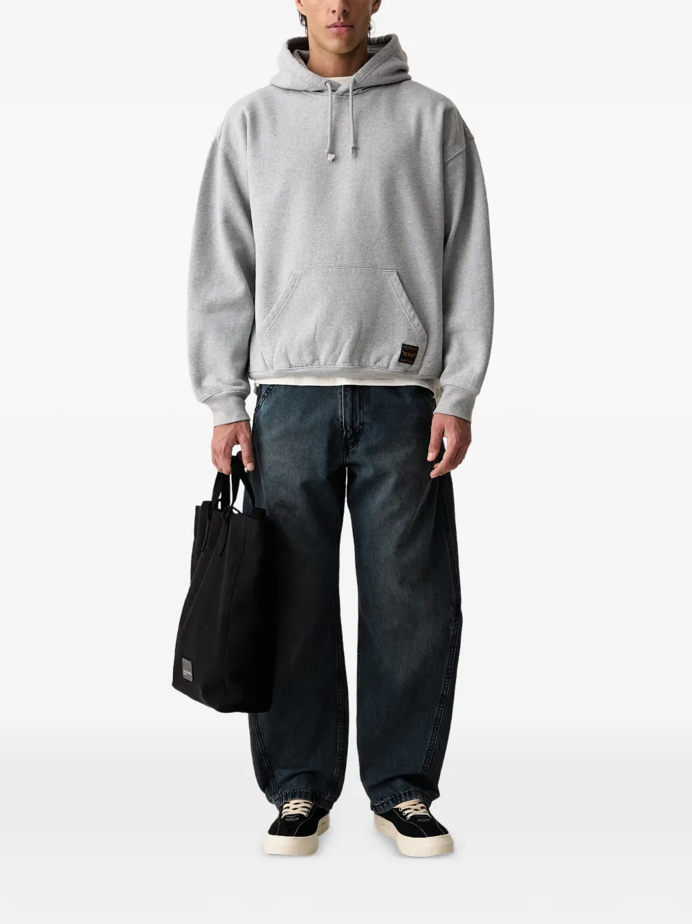 Levi's Workwear hoodie met buidelzak en logo-patch Grijs
