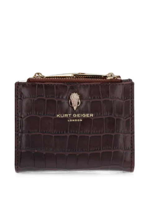 Kurt Geiger London croc-effect Eagle wallet