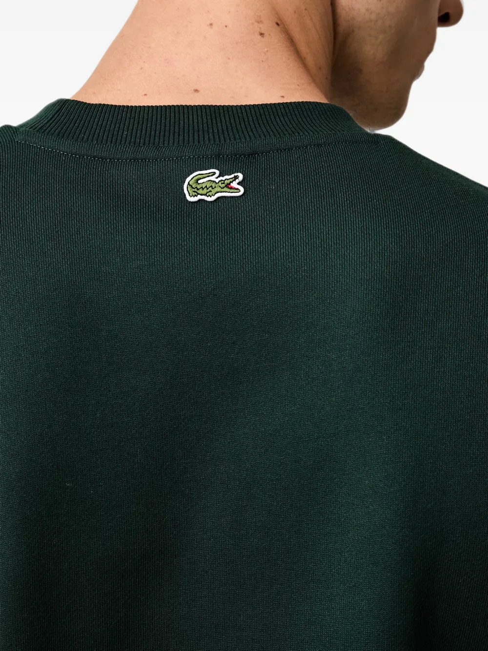 Lacoste logo-print sweatshirt Groen