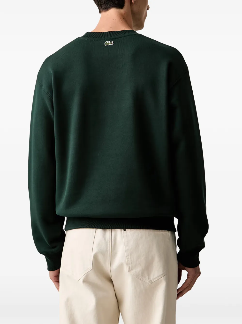 Lacoste logo-print sweatshirt Groen