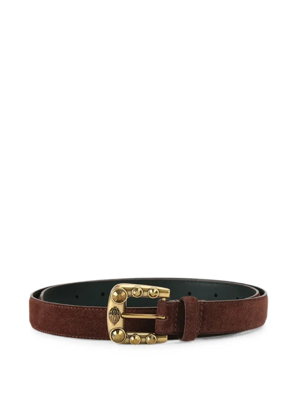 Kurt Geiger London MADDOX crystal-embellished Eagle-head belt - Marrone