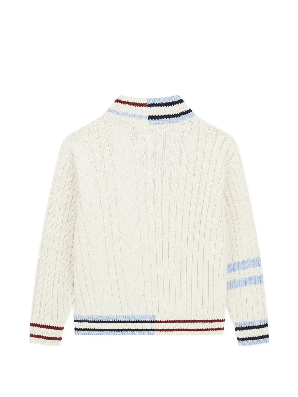 guess kids Kabelgebreide trui met geribbelde afwerking Beige