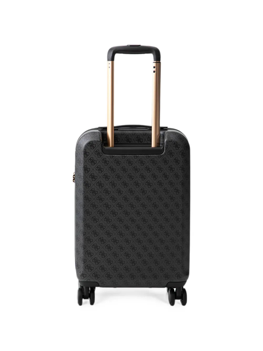 GUESS USA Koffer met monogramprint en logoplakkaat Zwart