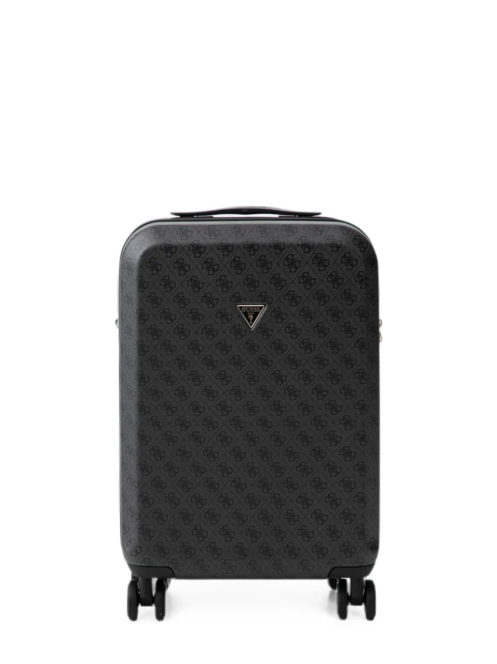 GUESS USA monogram-print logo-plaque suitcase - Nero