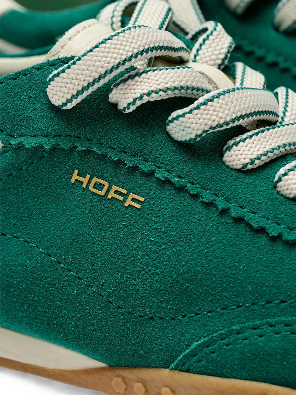 Hoff Bridge suède sneakers met vlakken Groen