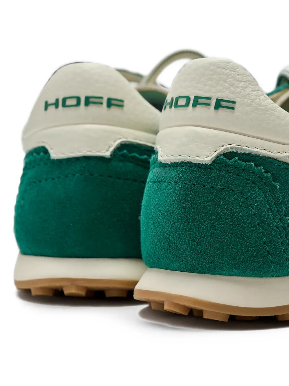Hoff Bridge suède sneakers met vlakken Groen