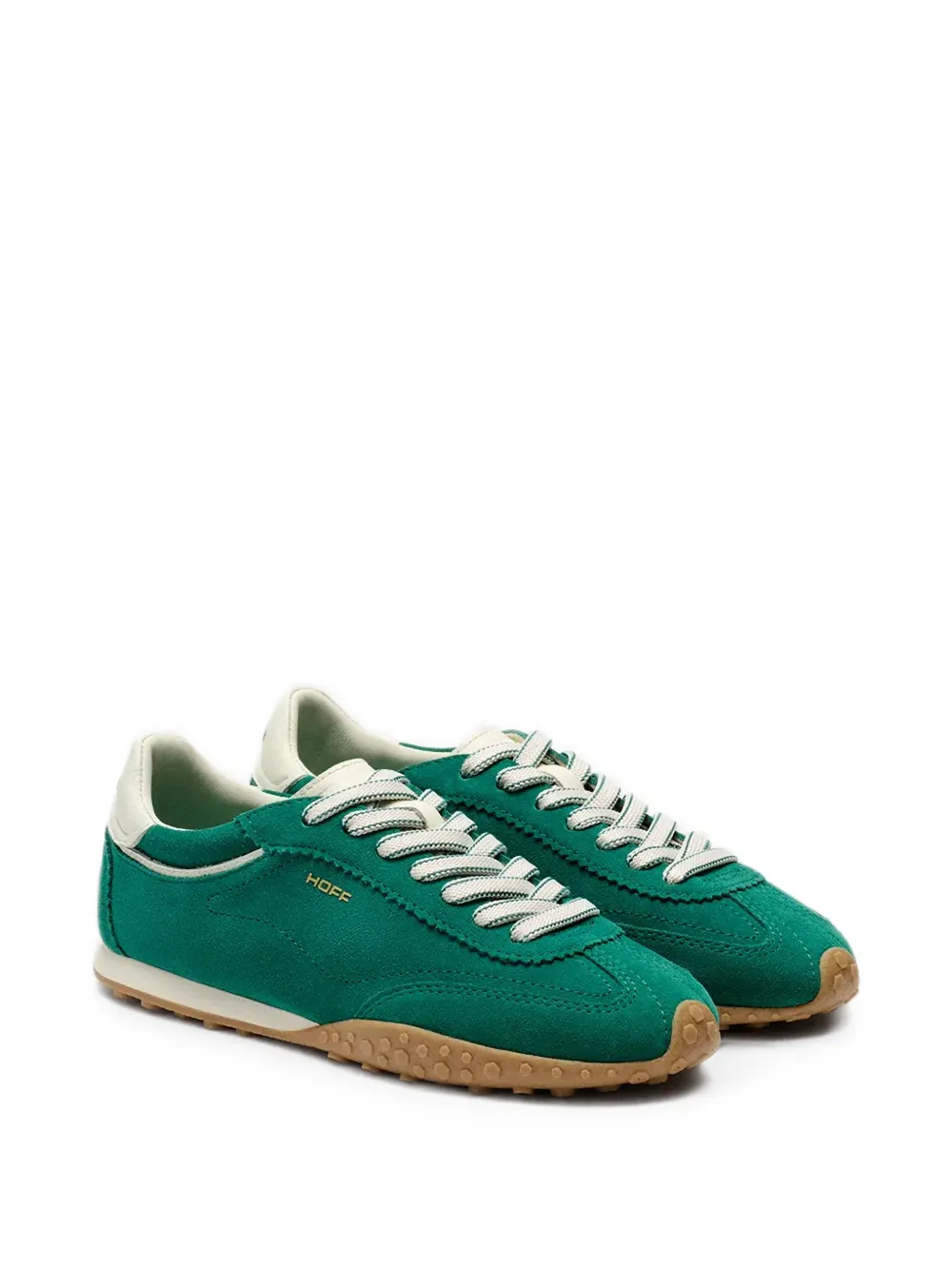 Hoff Bridge suède sneakers met vlakken Groen