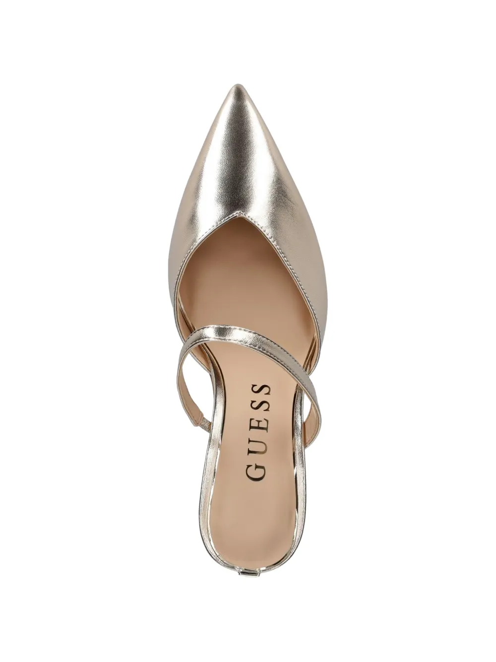 GUESS USA Slingback pumps met puntige neus Goud