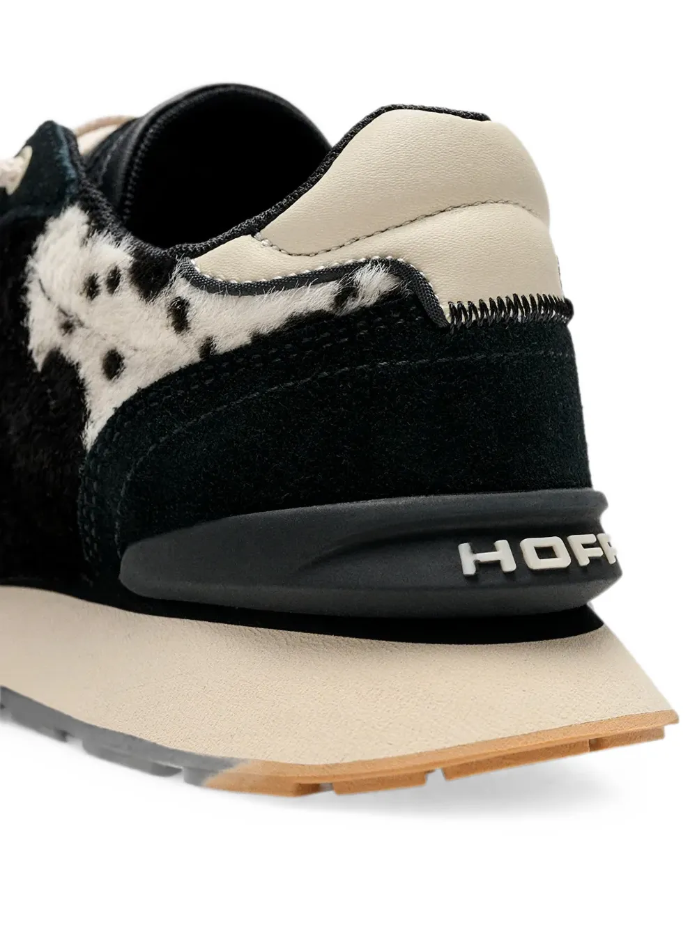 Hoff City sneakers met suède vlakken en dierenprint Zwart