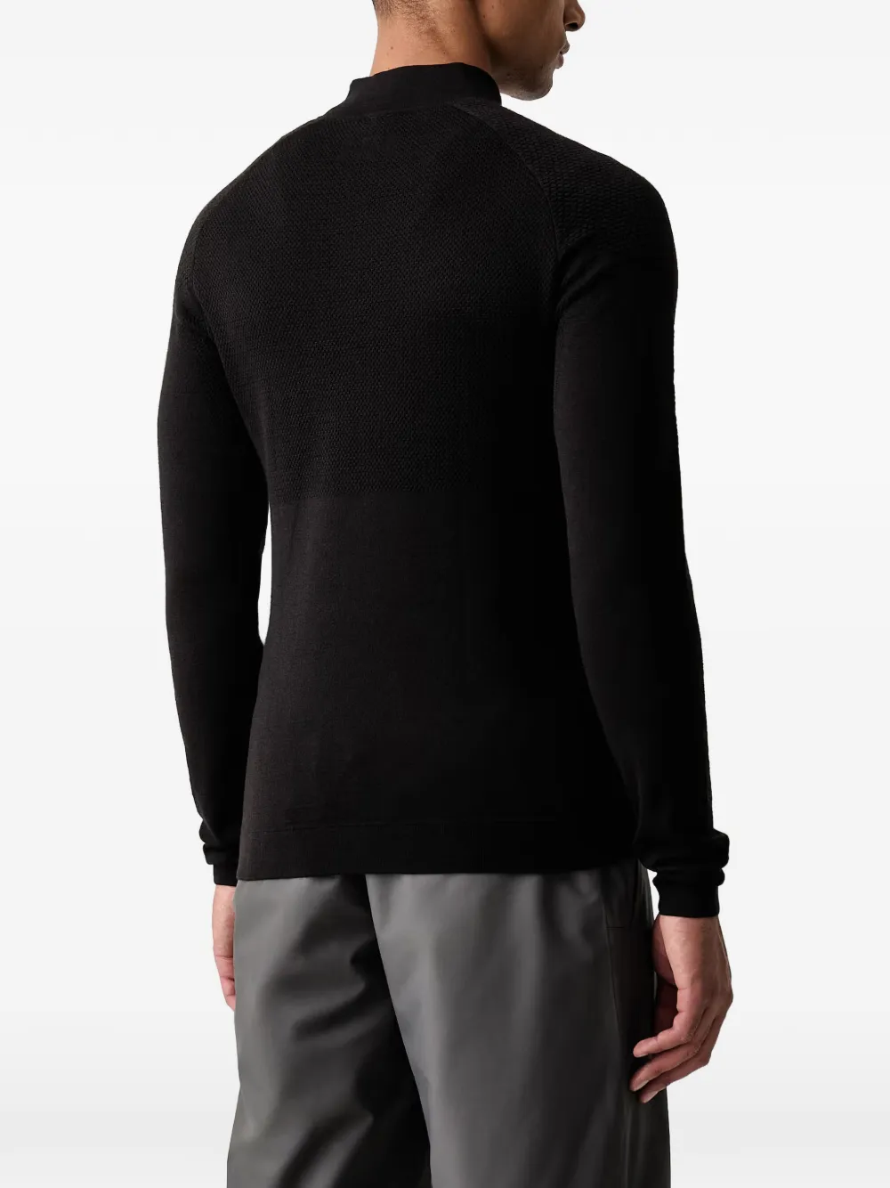 Helly Hansen LIFA gebreide trui met ritssluiting en textuur Zwart