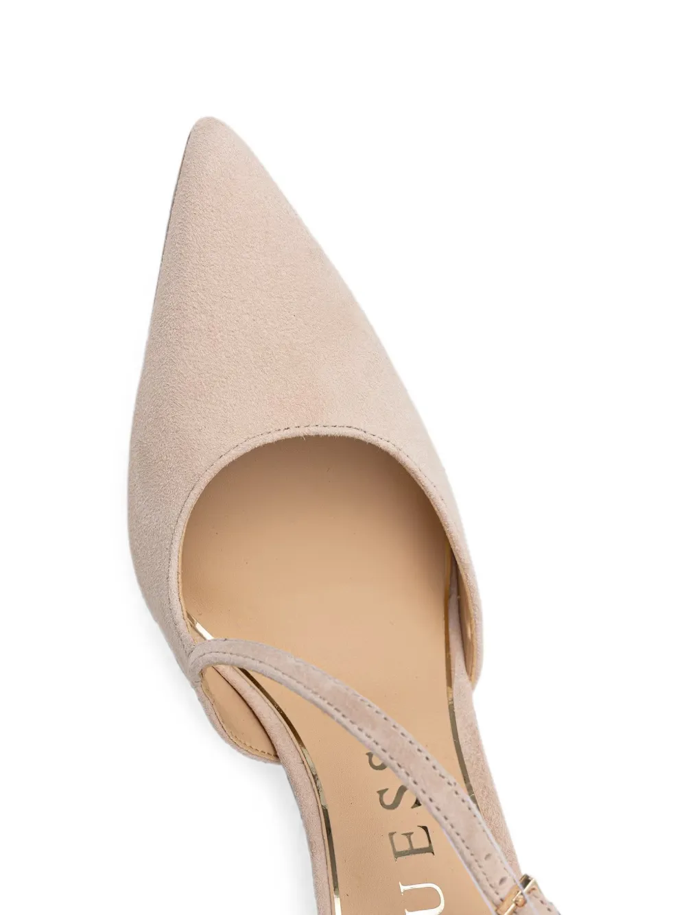 GUESS USA Pumps met gespbandje en puntige neus Beige