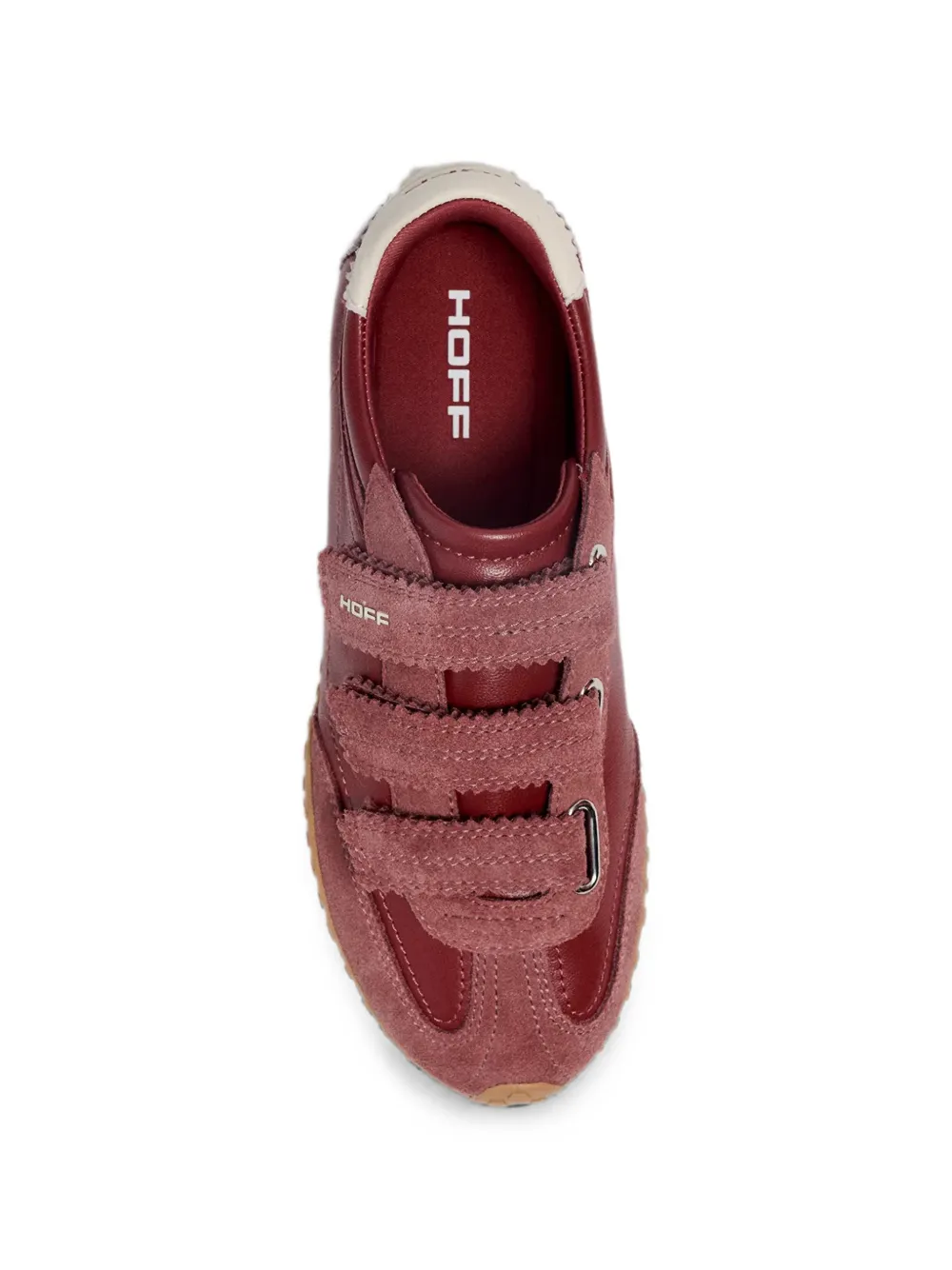Hoff Sneakers met suède afwerking en klittenband Rood