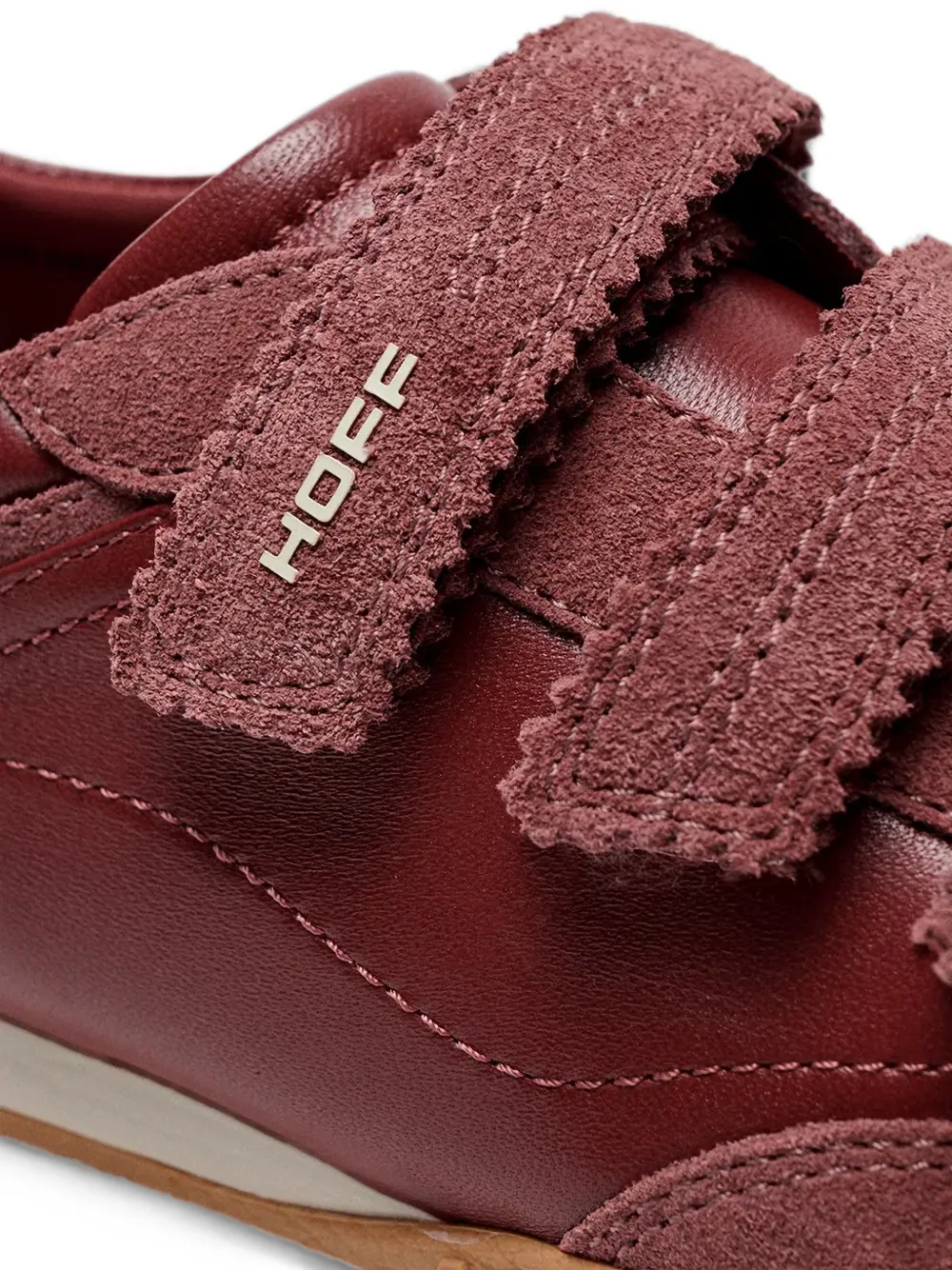 Hoff Sneakers met suède afwerking en klittenband Rood