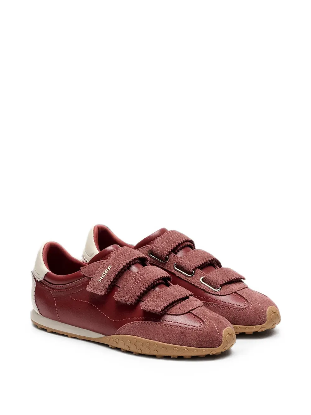 Hoff Sneakers met suède afwerking en klittenband Rood