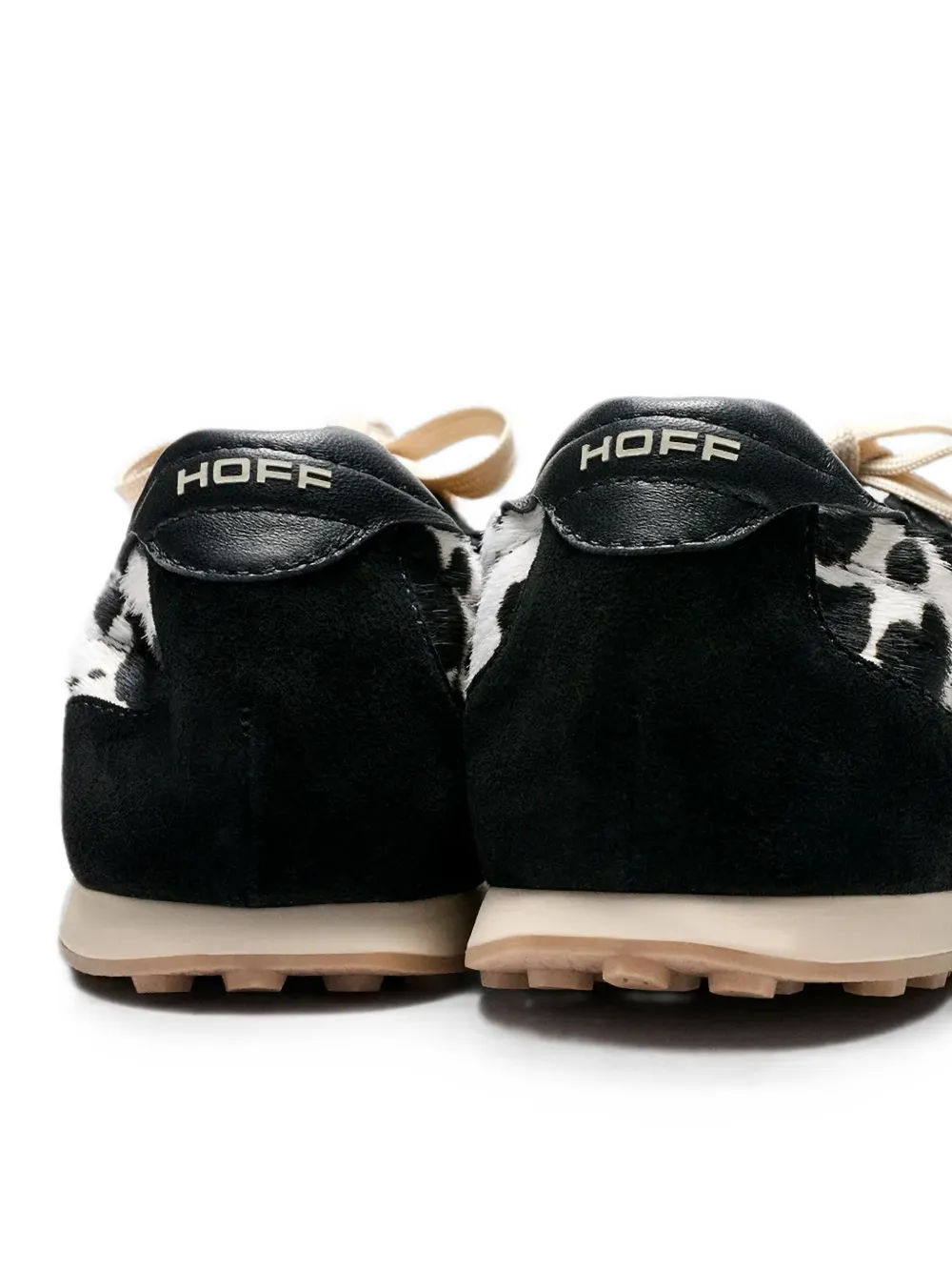 Hoff Bridge sneakers met dierenprint en vlakken Zwart