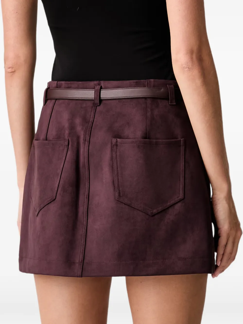 GUESS USA Suède mini-rok Paars
