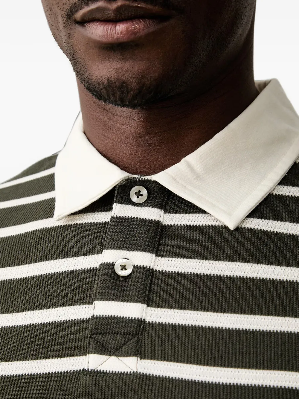 GUESS USA Gestreept poloshirt Groen