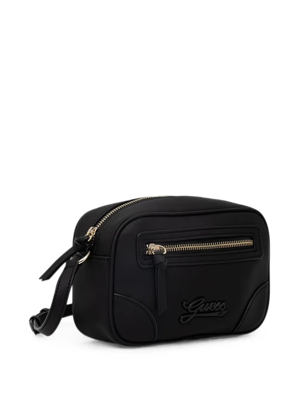guess kids Borsa a spalla con placca logo - Nero
