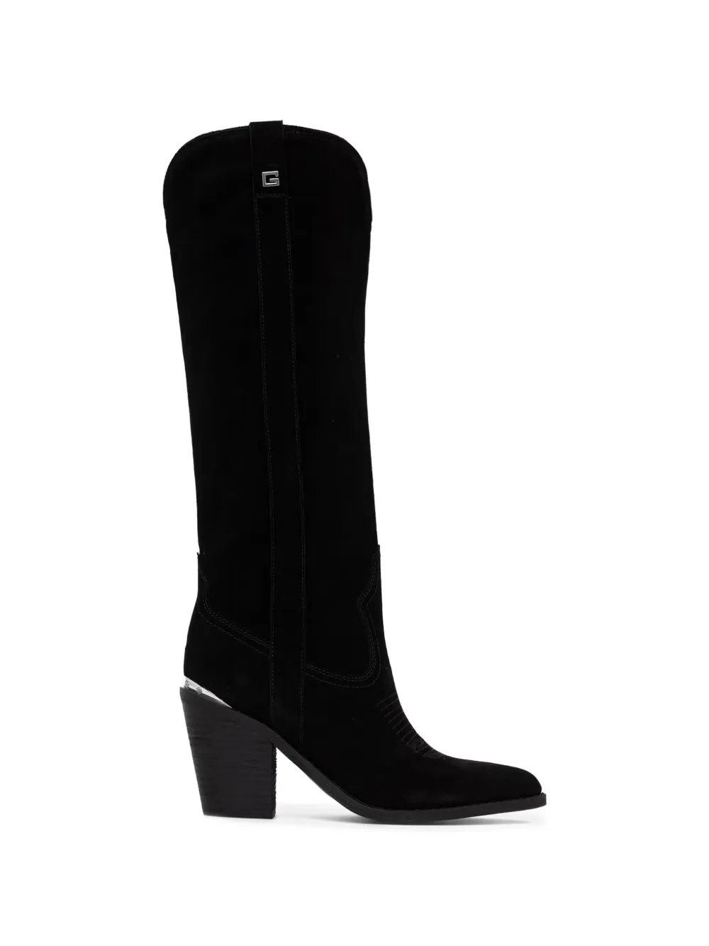 GUESS USA embroidered Western-style boots - Nero
