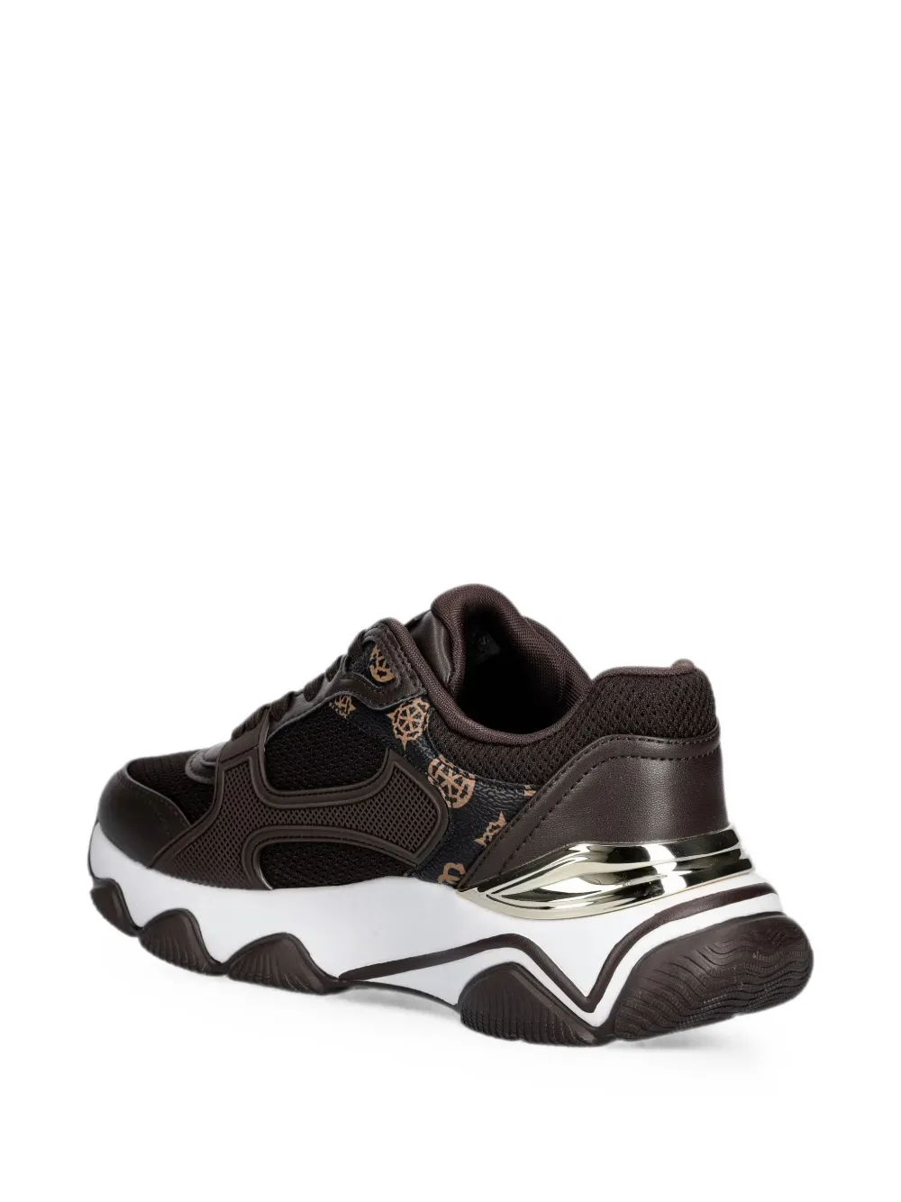 GUESS USA logo-print panelled sneakers Bruin