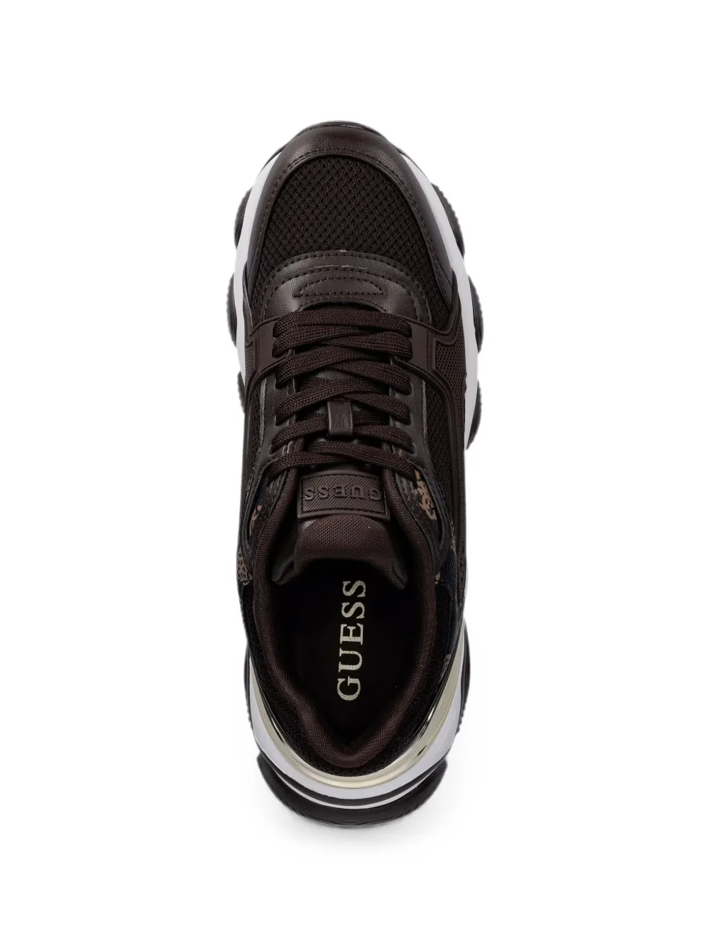 GUESS USA logo-print panelled sneakers Bruin