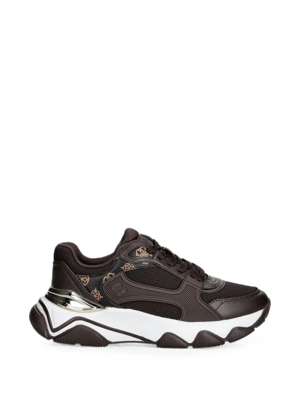 GUESS USA logo-print panelled sneakers Bruin