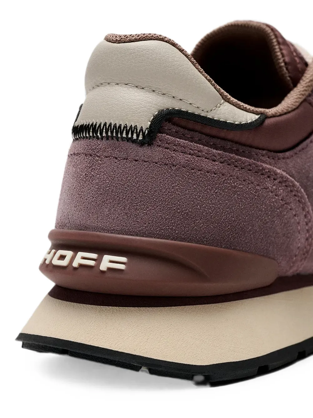 Hoff City Retro sneakers met suède vlakken Bruin
