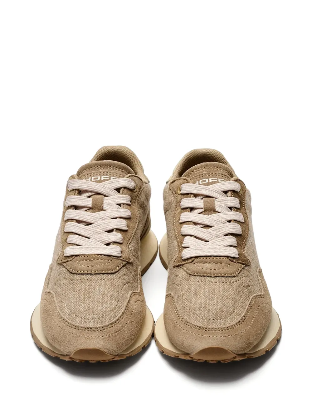 Hoff City Retro sneakers met suède vlakken Beige
