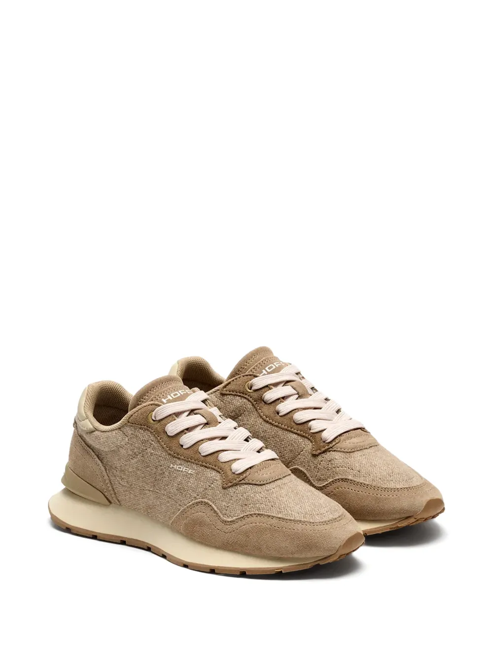 Hoff City Retro sneakers met suède vlakken Beige