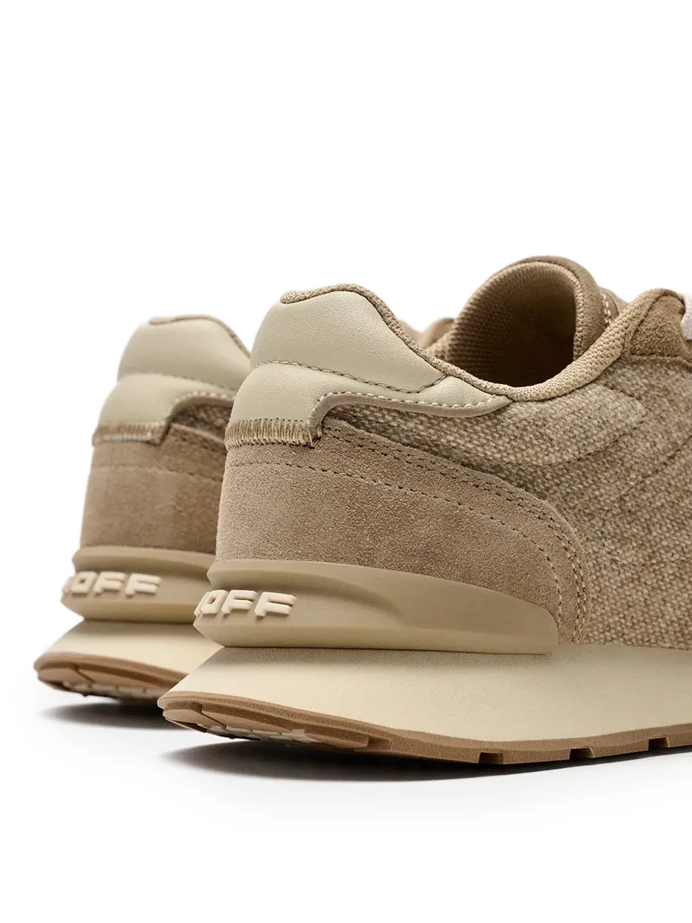 Hoff City Retro sneakers met suède vlakken Beige