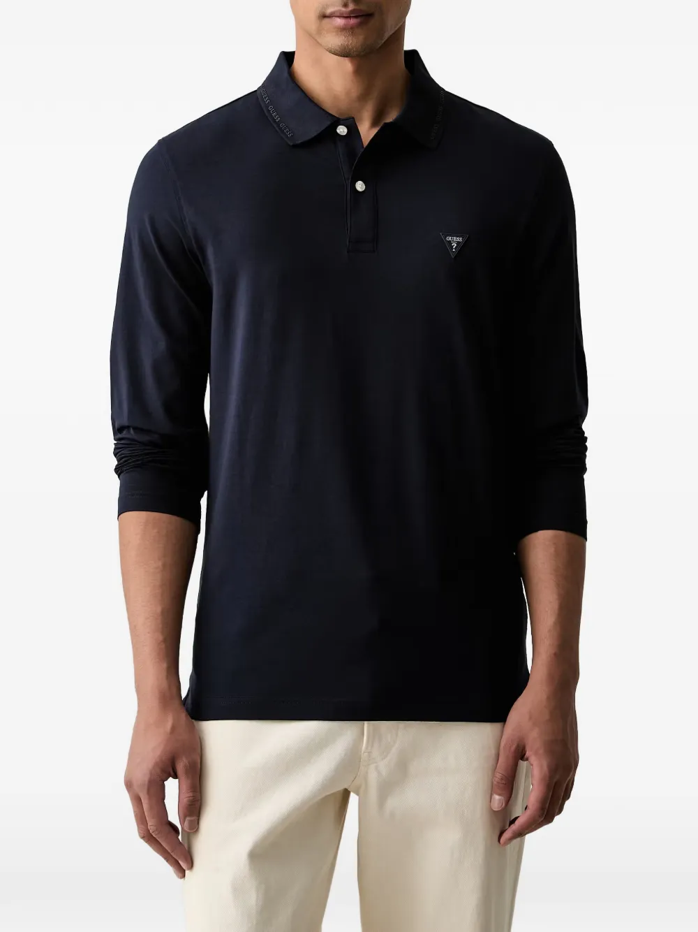 GUESS USA Poloshirt met lange mouwen Blauw