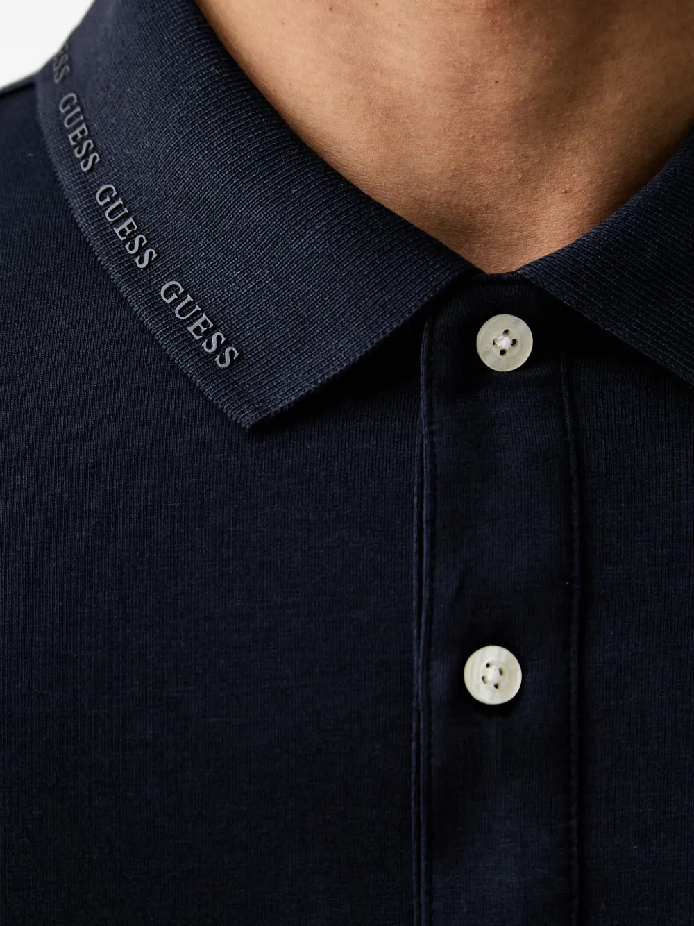 GUESS USA Poloshirt met lange mouwen Blauw