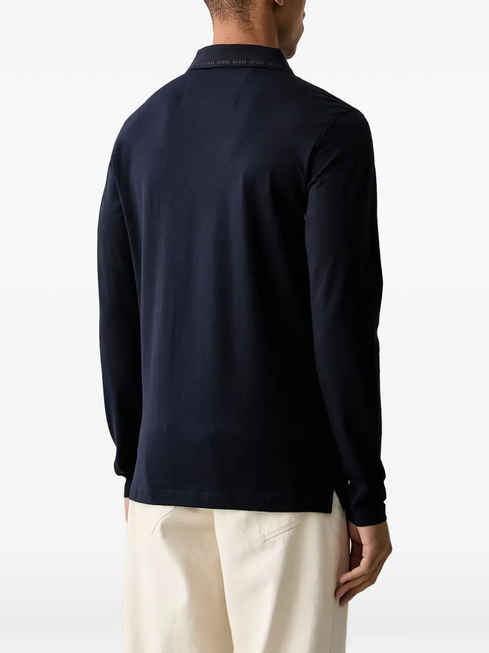 GUESS USA Poloshirt met lange mouwen Blauw