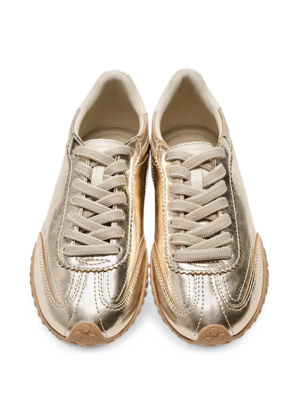 Hoff Bridge metallic sneakers met gewelfde afwerking Goud