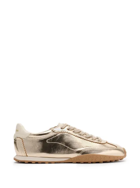 Hoff Bridge metallic scalloped-trim sneakers