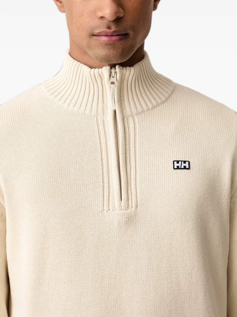 Helly Hansen Smoegen trui met kwartrits Beige